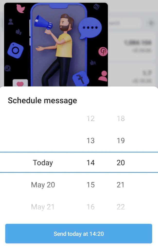 Telegram calendar icon